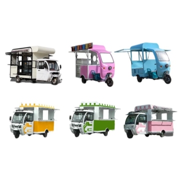 Electric Solar-Powered Food Cart & Vehicle Options