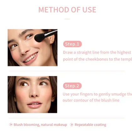 Waterproof Pink Blush Cream Makeup Palette for Face Cosmetics