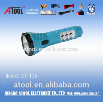 led flashlight torch with side light for camping