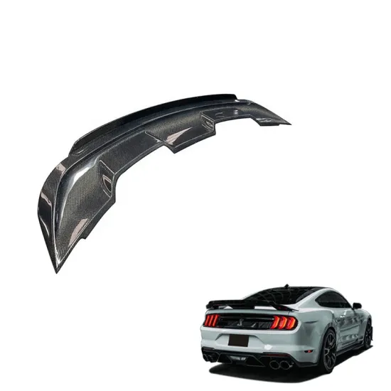 Langyu Carbon Fiber Rear Trunk Spoiler for Ford Mustang GT500