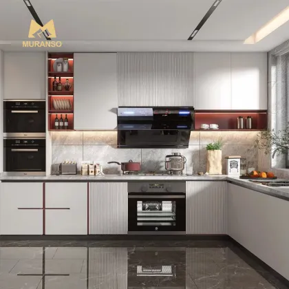 High End American Oak Shaker Style Kitchen Cabinets