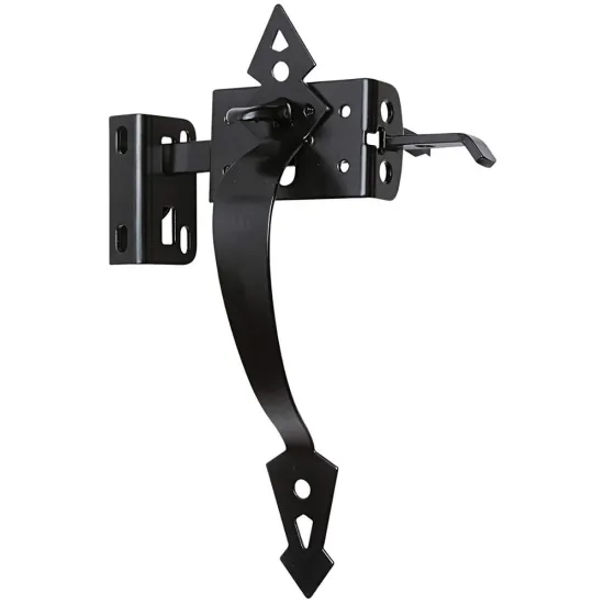 Adjustable Self-Locking Heavy Duty Gate Latch for Pool, Garden, and Wooden Fence Gates