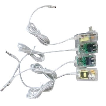 Clear Shell AC/DC Power Adapter 12V 2A 24W