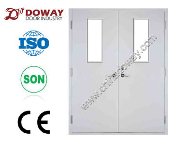double fireproof metal door