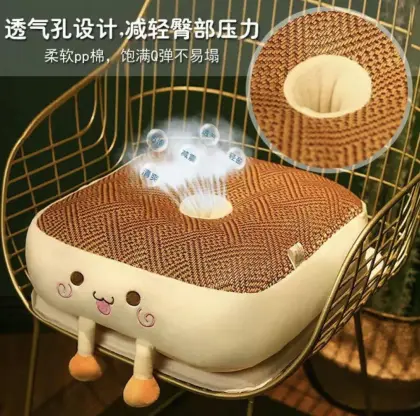 Double-sided cushion Breathable mat cushion bamboo cushion