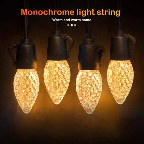 C35 Crystal LED Patio Party String Light Outdoor