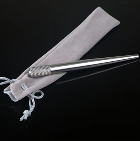 SS Autoclavable manual pen Permanent Makeup Eyebrow Hand Tool Silver Microblading Pen