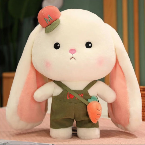 딸기 토끼 봉제 장난감
