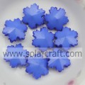 790 stks / partij 14 MM Ondoorzichtig Blauw Chunky Grote Sneeuwvlok Kunstmatige Acryl Glas Sieraden Bevindingen Kralen