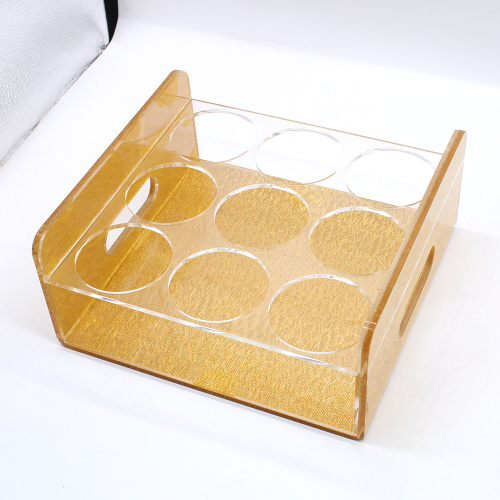 Clear acrylic wine bottle display stand Holder