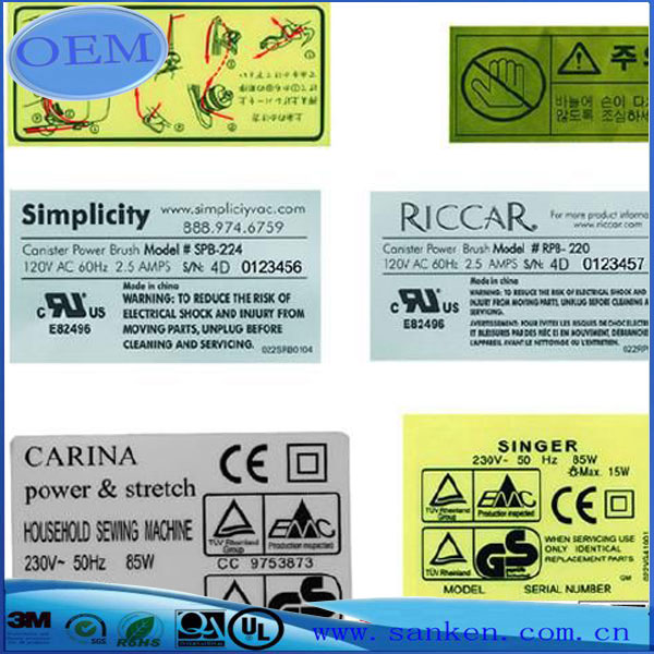 sticker printing for electrical appliance-1