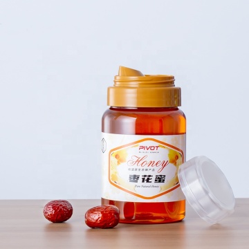 Clear PET Jar Honey Bottle with Double Layer Lid - 300/500/1000g Capacities