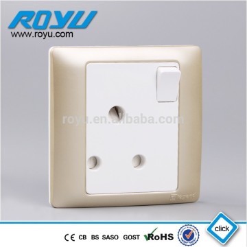 Y-LKSF15 British CE approval champange color BG free luxury 15A socket