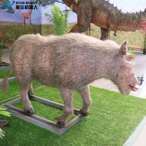 Lifesize Animatronic Warthog untuk Kebun Binatang