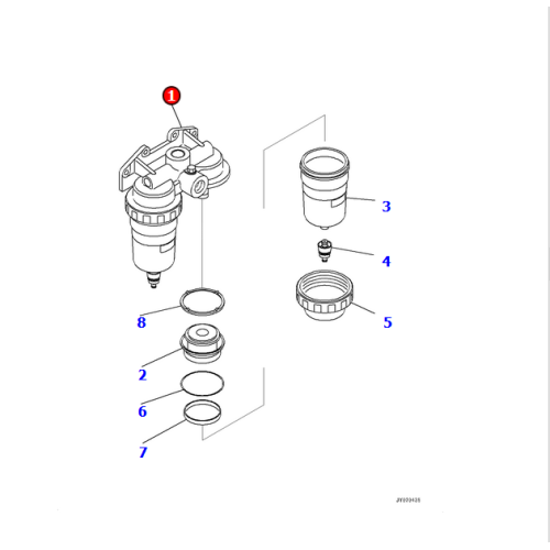 Excavator parts 600-311-9410 Head For PC1250-8