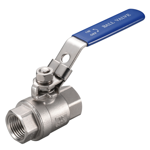 Precision Casting Stainless Steel 2PC Ball Valve dengan Handle Tever Lockable