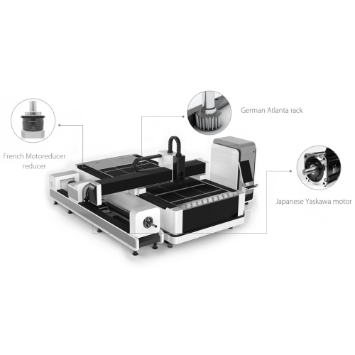 Máquina de corte a laser de fibra de feixe