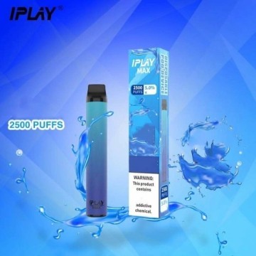 Iplay max 2500puffs engångsångare stor campacity