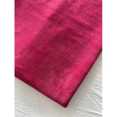 Tissu de caractéristiques de pinceau en velours super doux en velours à 2 côtés