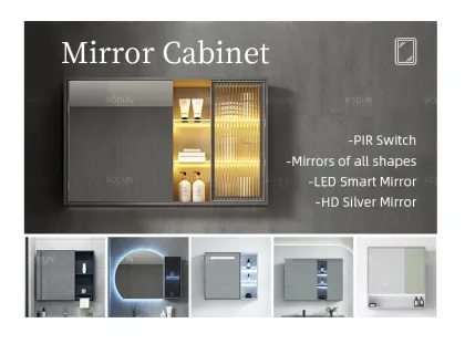 High-Quality Wholesale Intelligent Mirror Ecological Board Bathroom Cabinets for Hotels and Families