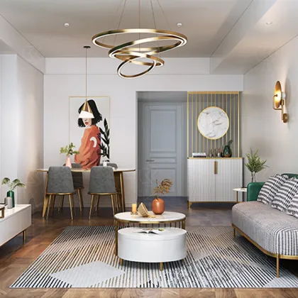 Modern Marble Cabinet for Entryway and Living Room Partition