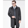 Factory Wholesale Custom Mens Woolen Coat Long