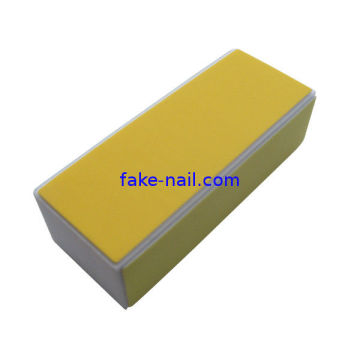 Satin Cloth , Eva Sponge Material Nail Buffer With Color Black /coffee
