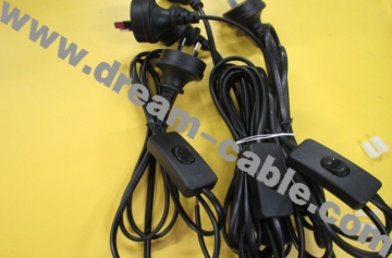 SAA Australian Lamp Power 2pin/3pin Cord with 303 Inline Switch