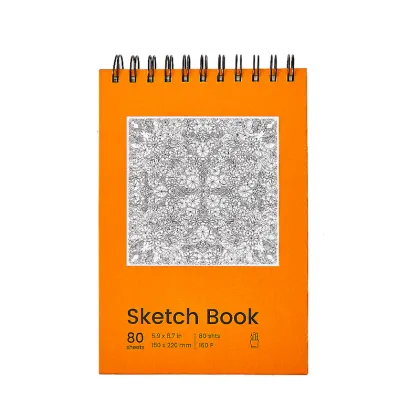 Paper hardcover twin ring sketchbook notebook