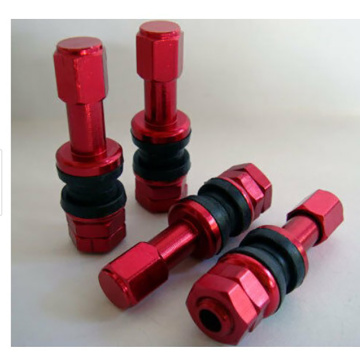 Aluminum alloy valve nozzles for automobile tires