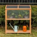 Wood Cold Frame Greenhouse Flower Planter