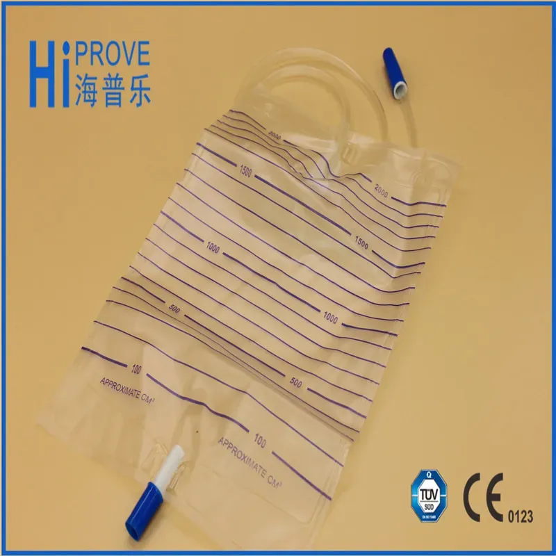 T Value Type Disposable Urinary Drainage Bag