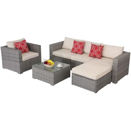 Rattan Cube Garden Furniture Patio Sets Outdoor Sofa Garden Furniture