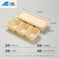 Caixa bento de três compartimentos (1:1:1)