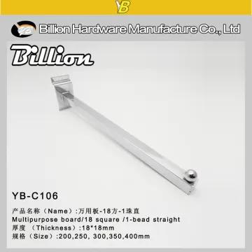 slatwall metal support wood/glass shelf brackets