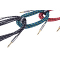 High End Braided 6.35MM Jack Guitar Cable