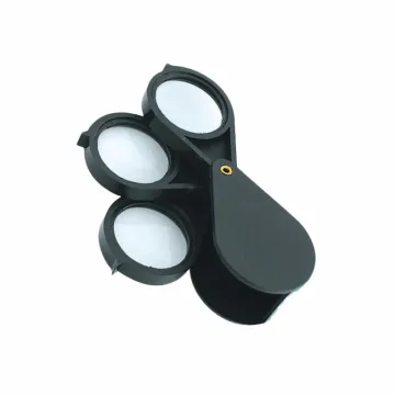 Small Pocket Folding Magnifying Glass with Dual Lens Types