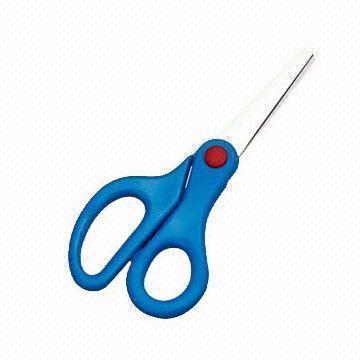 Student Scissors, Made of Stainless Steel, with Plastic Handle