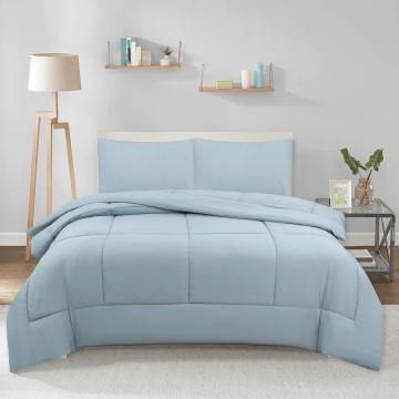 Queen size hotelkwaliteit dekbed set met perzik huidstof