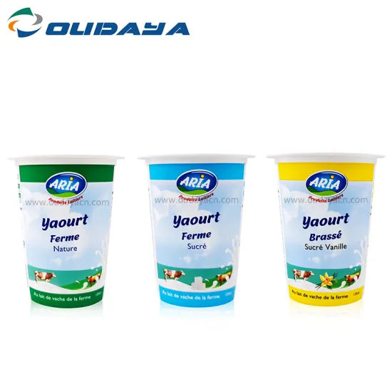 wholesale 5oz frozen yogurt plastic cup foil