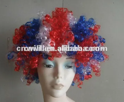 football wigs football fan wigs hair flag wig fan wigs
