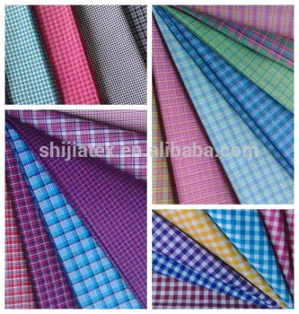 Small check yarn dyed fabric of shirt
