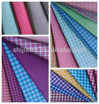 Small check yarn dyed fabric of shirt