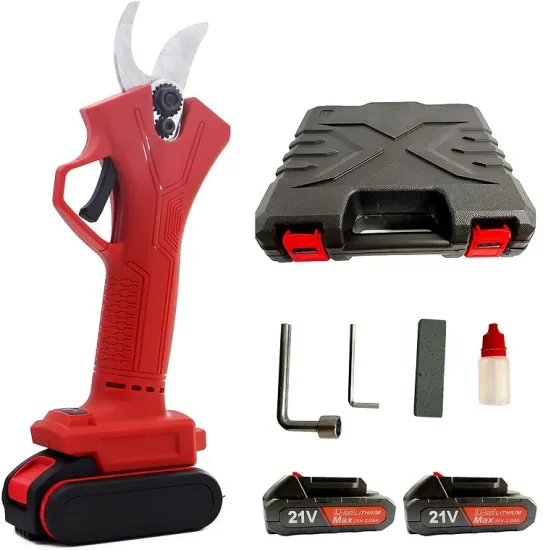 25mm Cordless Electric Pruning Shears: Rechargeable with 2 Batteries - Perfect for Tree Scissors and Pruning Tasks