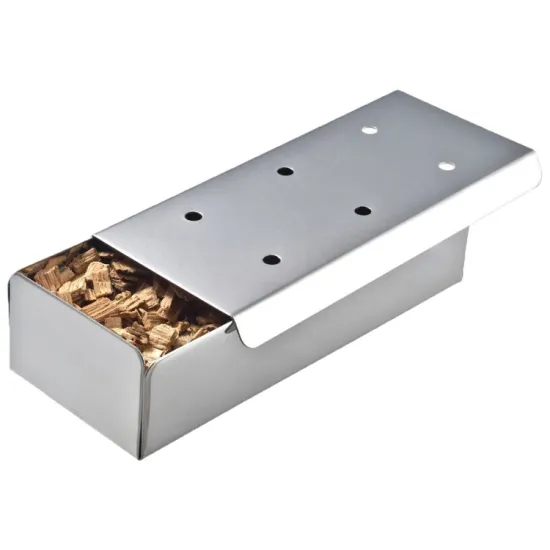 Powder Coated High Wood Chips Smoker Box for BBQ Grills Adding Flavor and Smoky
