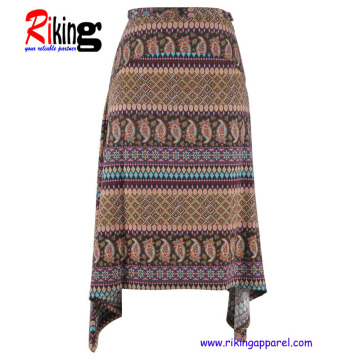 Fashion Ladies Garment Asymmetrical Skirt (RKS1343)