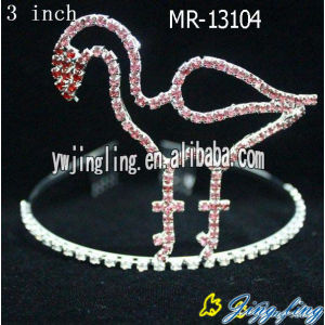 Pink Rhinestone Animal Bird Custom Tiaras