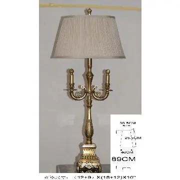 Copper Table Lamp Classical Desk Lights