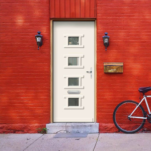 Beautiful And Simple Solid Wood Front Doors