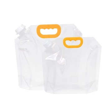 Beverage Liquid Bag 4L Foldable Plastic Bottle Bag